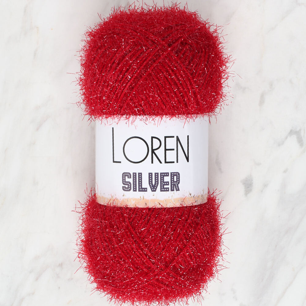 Loren Silver Bordo El Örgü İpi - RS0024